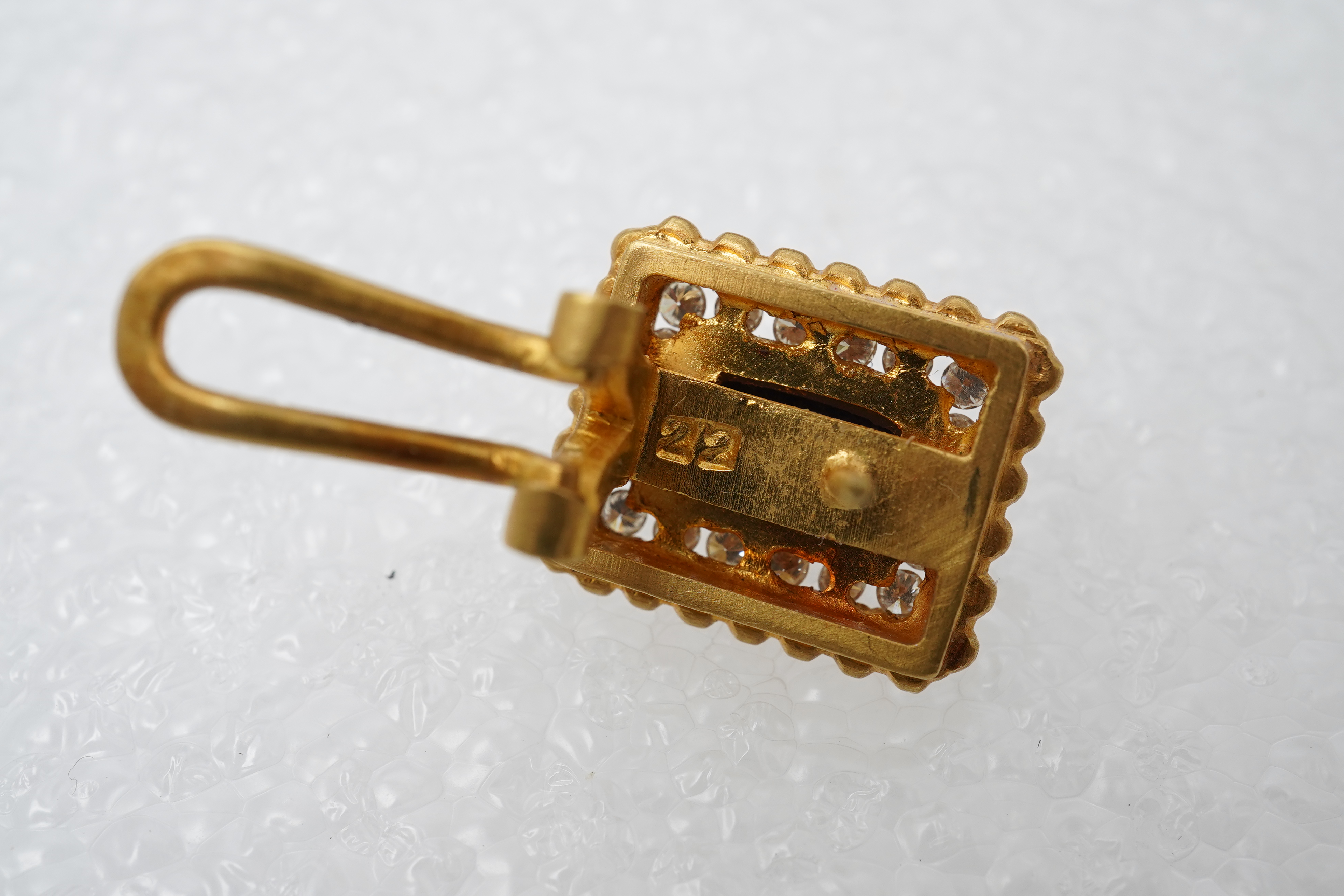 A lapis lazuli, gold and diamond demi-parure